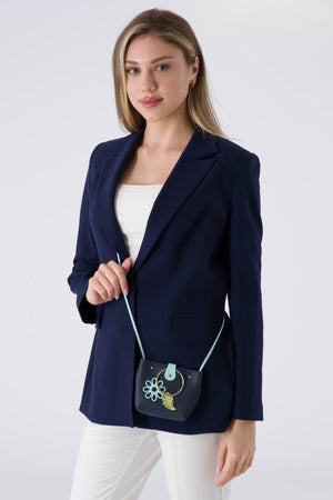 Zeo Navy blue woman jacket