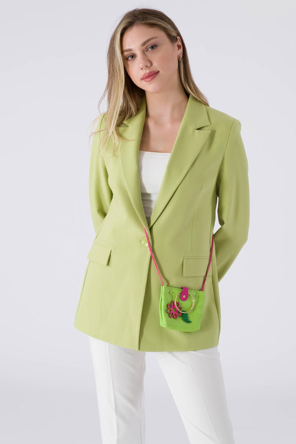 Zeo peanut green woman jacket