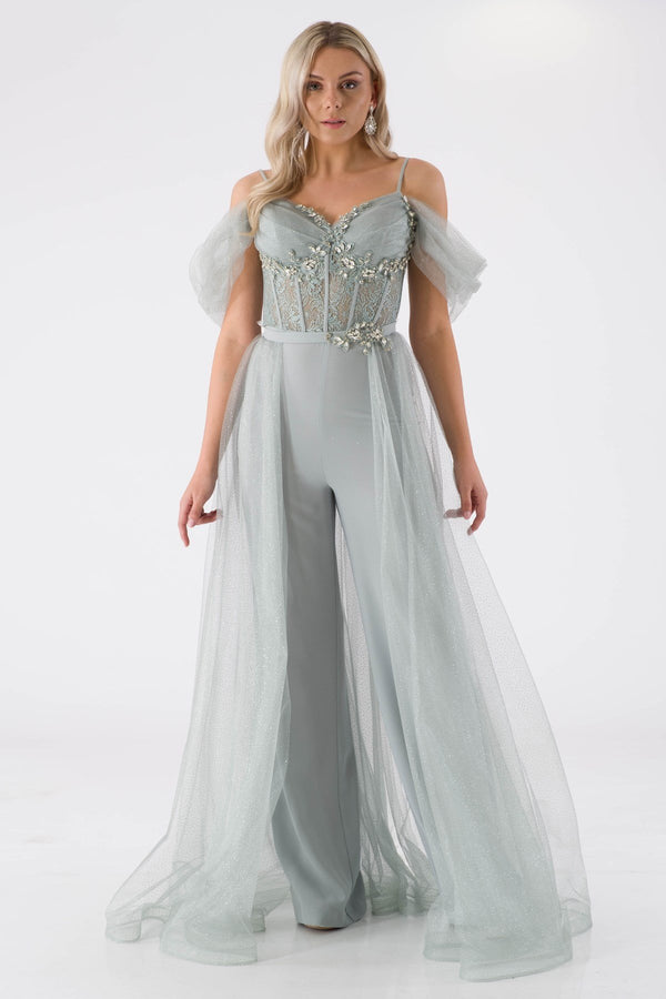 Zinble Mint Evening Dress