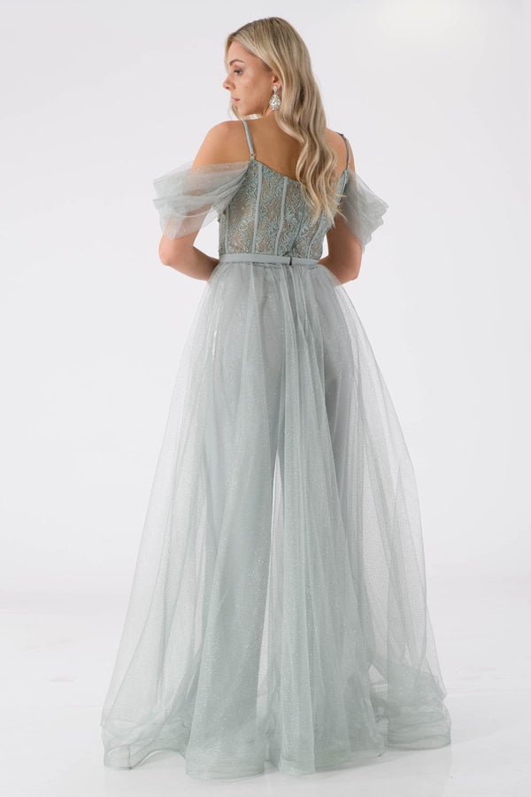 Zinble Mint Evening Dress